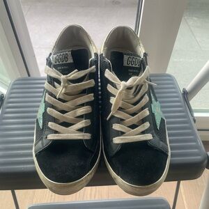 Golden Goose Black and White Sneakers